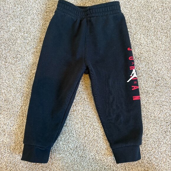 Air Jordan Track pants joggers sweat pants Black Size 18M - Picture 1 of 8
